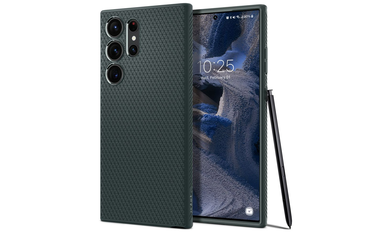 Spigen Liquid Air do Samsung Galaxy S23 Ultra abyss green Etui i